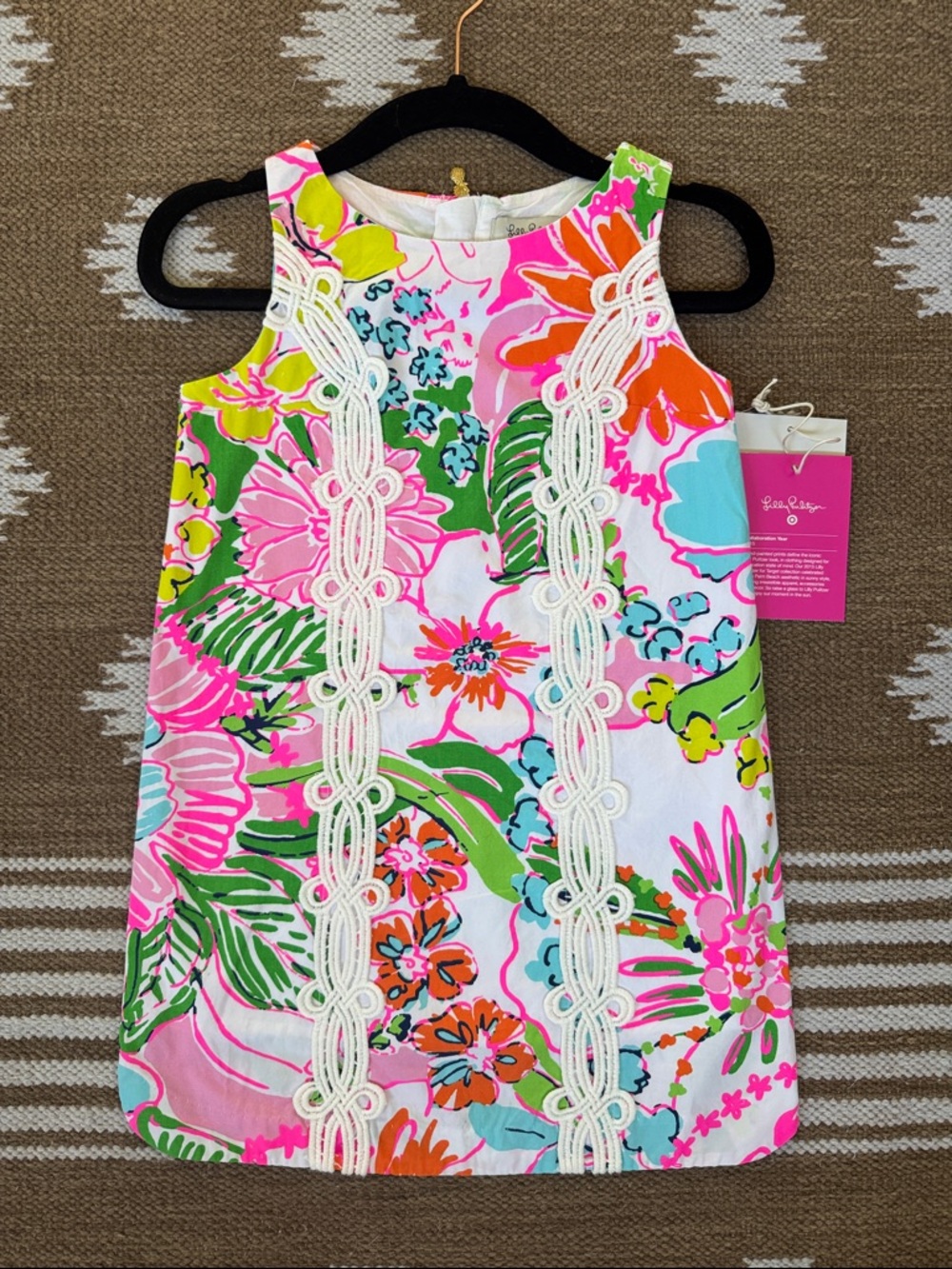 New Lilly Pulitzer Girls Shift Dress XS (4/5) 20th Anniversary Collab